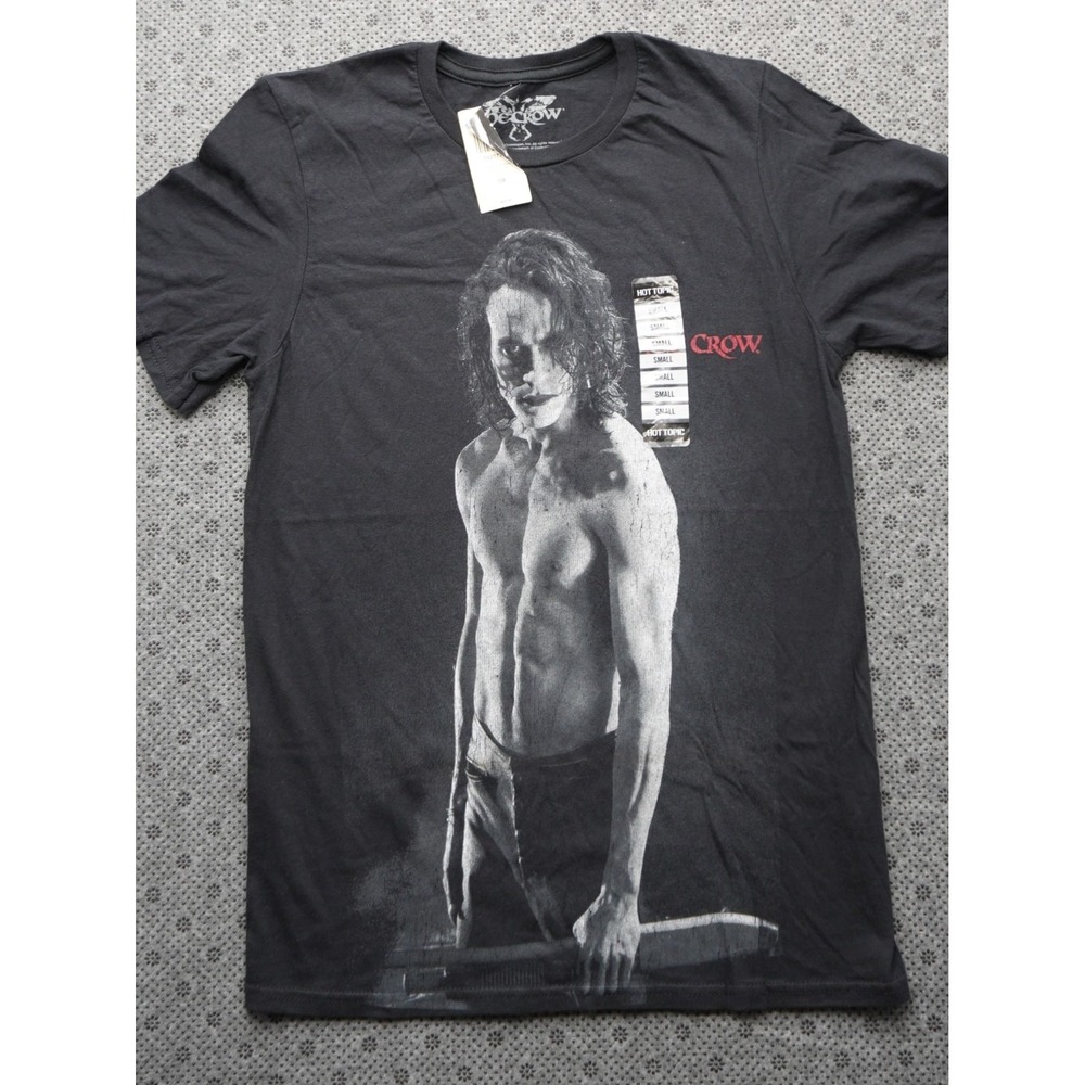 The Crow Eric Draven Photo T-Shirt Black Size S Brandon Lee 1994 Movie Goth Tee
